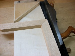 Miter joints shot straight and true